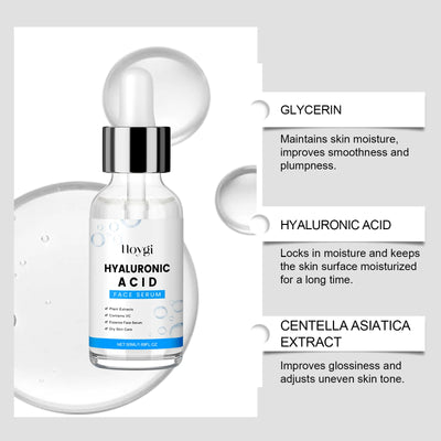 Hyaluronic Acid Serum 50ml Anti Aging Face Serum With Centella Asiatica Deep Hydration