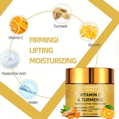 Turmeric Vitamin C Face cream Retinol Moisturizing Firming Hyaluronic