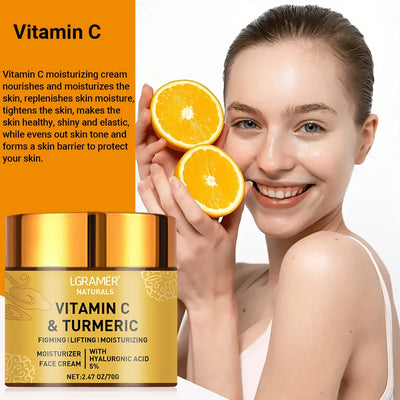 Turmeric Vitamin C Face cream Retinol Moisturizing Firming Hyaluronic