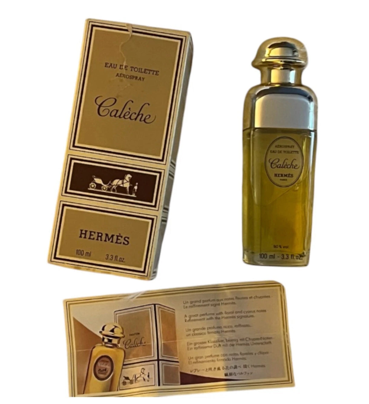 RARE Hermes CALECHE EDT 3.3oz/100mL-VIntage Formula 1960