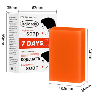 5Pcs Turmeric Soap Lemon Acids Handmade Soap Kojic acid soap Natural Skincare Bar for Exfoliating Body And Face