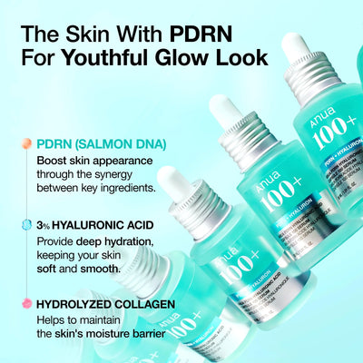 PDRN Hyaluronic Acid 100 Capsules Serum, Revitalizing Face Serum, Korean Skincare