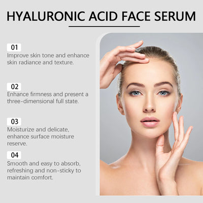 Hyaluronic Acid Serum 50ml Anti Aging Face Serum With Centella Asiatica Deep Hydration