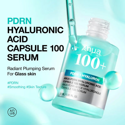 PDRN Hyaluronic Acid 100 Capsules Serum, Revitalizing Face Serum, Korean Skincare
