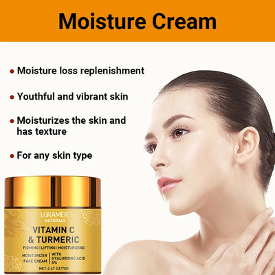 Turmeric Vitamin C Face cream Retinol Moisturizing Firming Hyaluronic