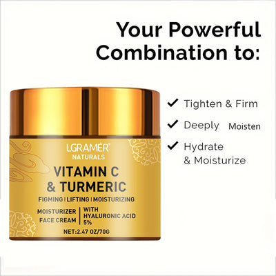 Turmeric Vitamin C Face cream Retinol Moisturizing Firming Hyaluronic