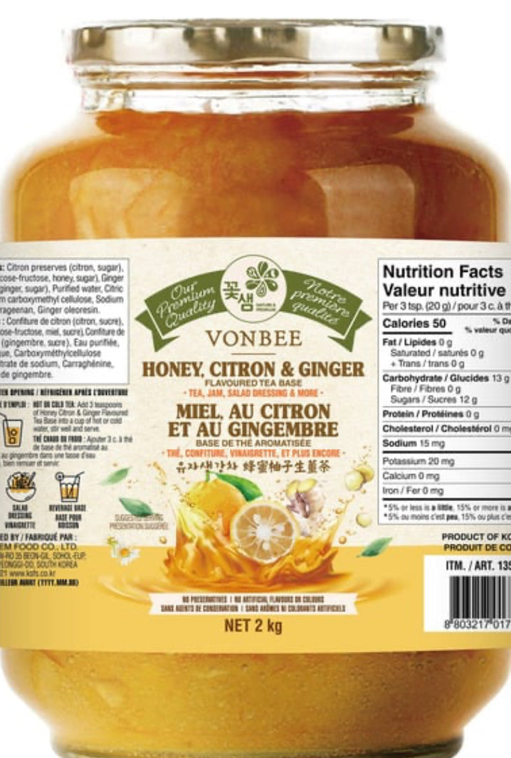 Vonbee Honey Citron & Ginger tea