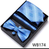 4PCS in gift box Men Bow Tie and Handkerchief