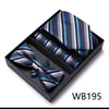 4PCS in gift box Men Bow Tie and Handkerchief