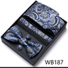 4PCS in gift box Men Bow Tie and Handkerchief