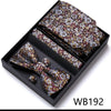 4PCS in gift box Men Bow Tie and Handkerchief