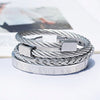 3pcs/set Men Luxury Jewelry Stainless Bracelets