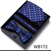 4PCS in gift box Men Bow Tie and Handkerchief