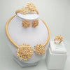 Wedding Bridal  Gold Jewelry Set