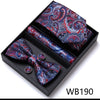 4PCS in gift box Men Bow Tie and Handkerchief