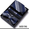 4PCS in gift box Men Bow Tie and Handkerchief