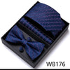 4PCS in gift box Men Bow Tie and Handkerchief