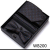 4PCS in gift box Men Bow Tie and Handkerchief