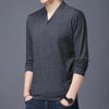 Men V-Neck Long-Sleeve T-Shirt