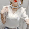 Lady Fashion Solid Blouse