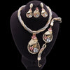 Wedding Flower Pendant Jewelry Set