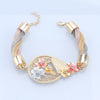 Wedding Flower Pendant Jewelry Set