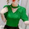 Lady Fashion Solid Blouse