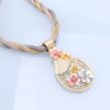 Wedding Flower Pendant Jewelry Set