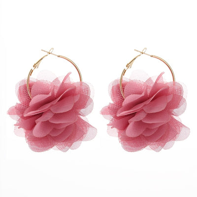 Hoop Gold Plated Dress Earrings