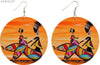 Earrings  Painted  Africa